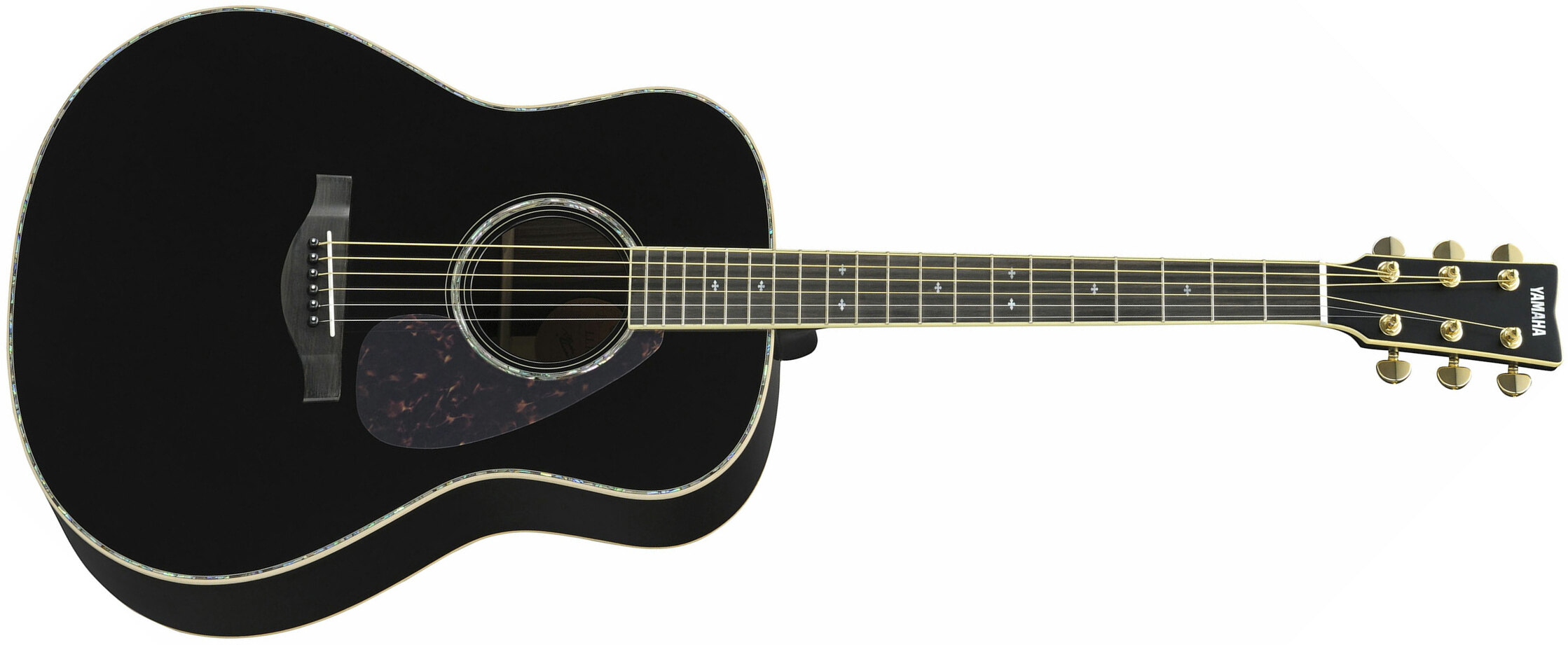 Yamaha Ll16d Are Deluxe Jumbo Epicea Palissandre Eb - Black - Guitare Electro Acoustique - Main picture