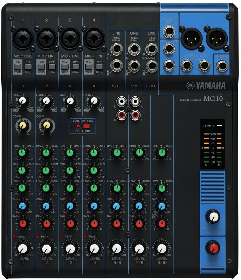 Table de mixage analogique Yamaha MG10