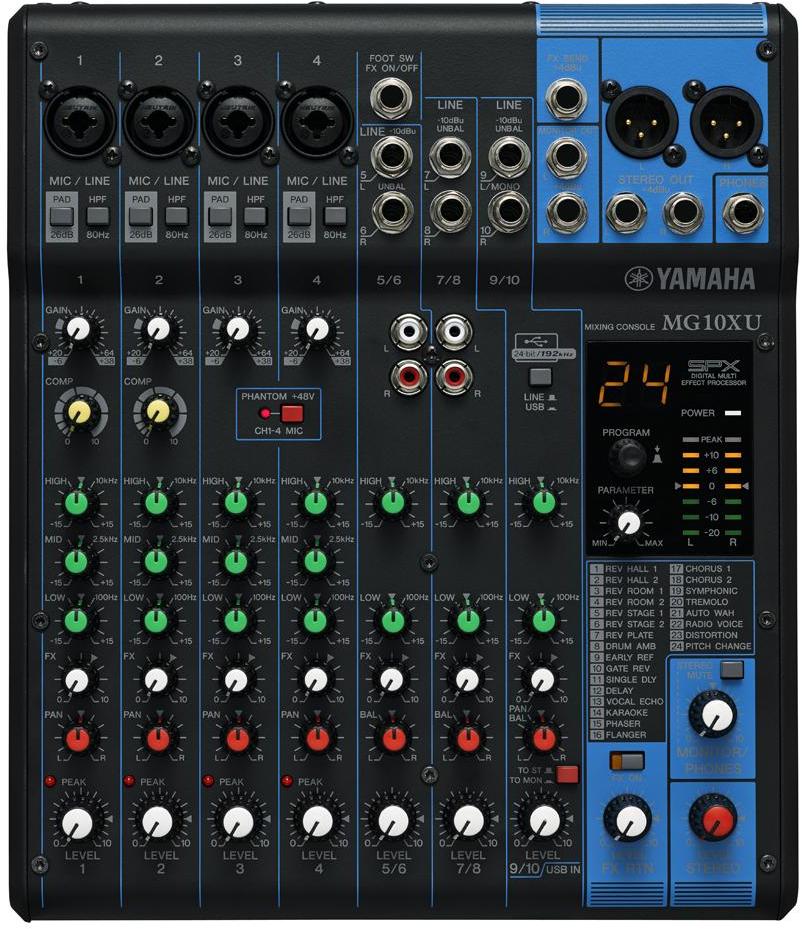 Table de mixage analogique Yamaha MG10XU