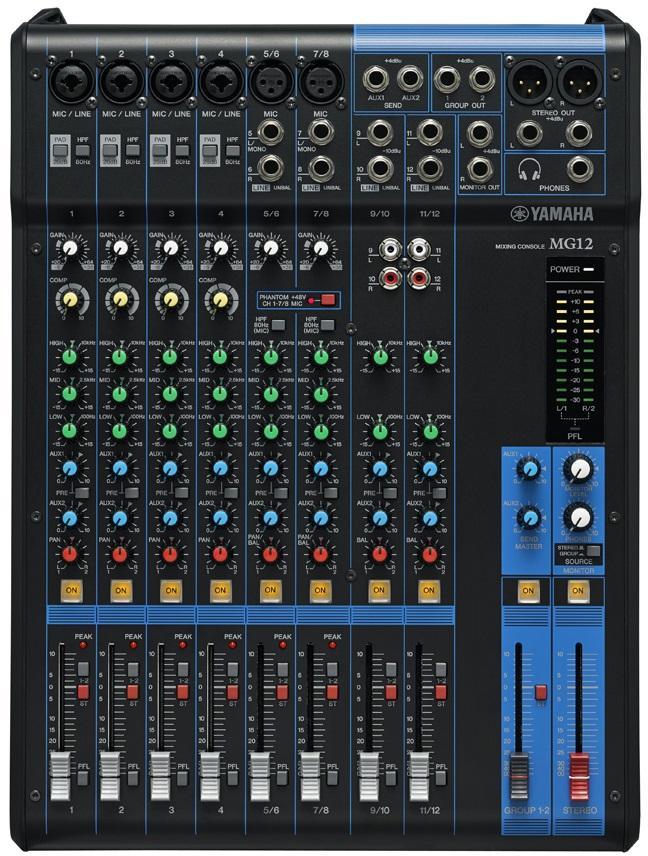 Table de mixage analogique Yamaha MG12