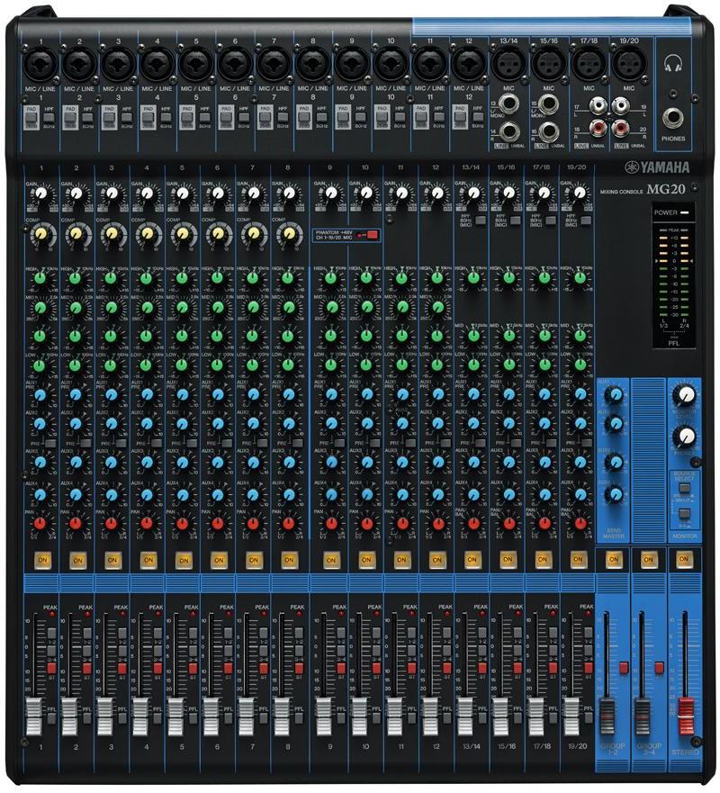 Table de mixage analogique Yamaha MG20