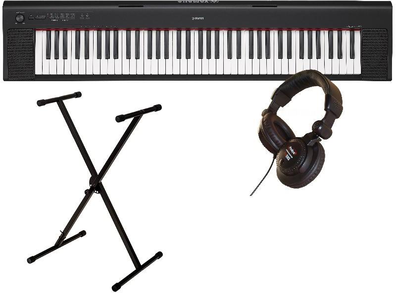 Pack clavier Yamaha NP-32 black + stand X + Caque PRO580