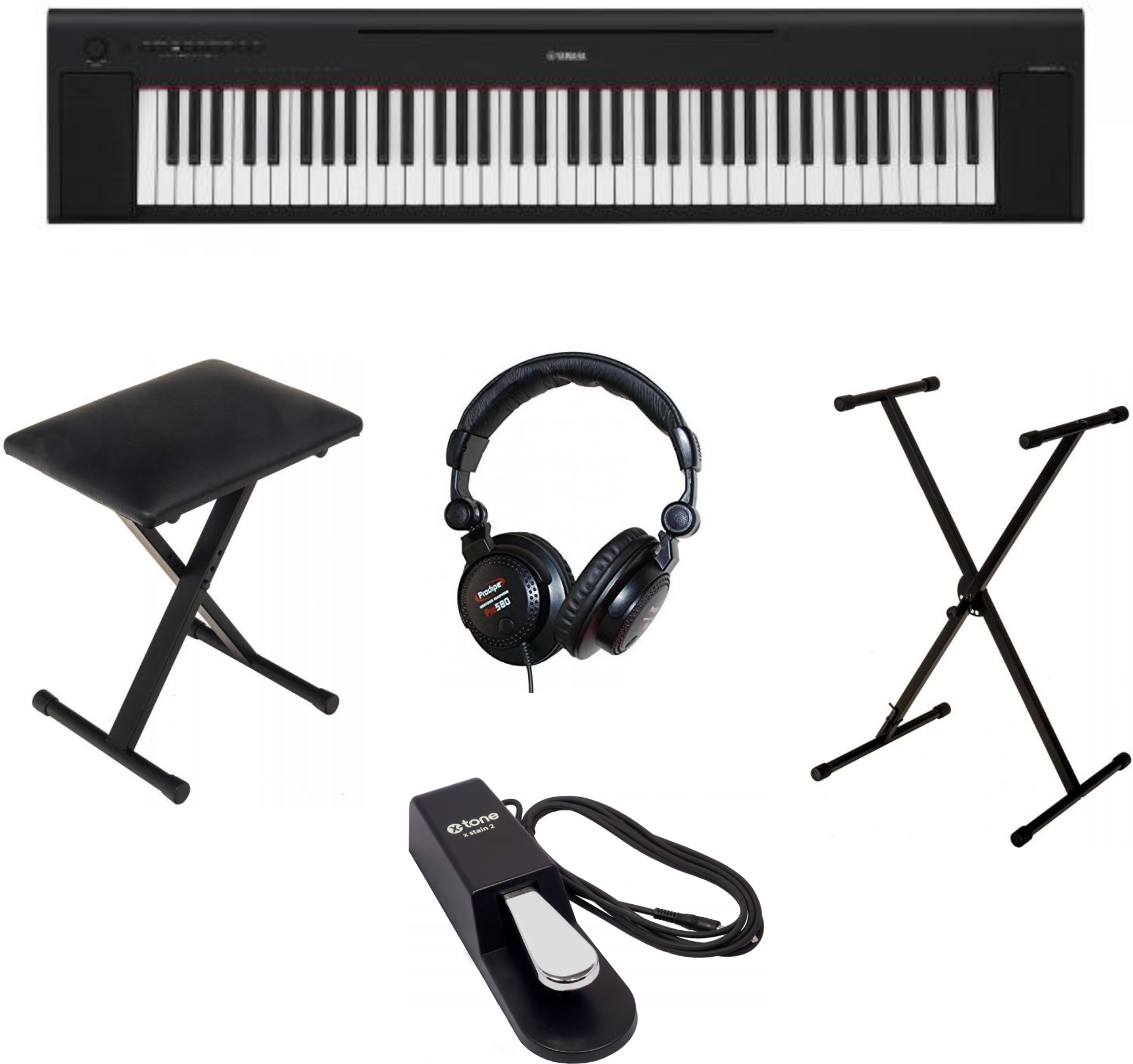 Yamaha Np-35 B + Stand + Casque + Pedale + Banquette - Piano NumÉrique Portable - Main picture