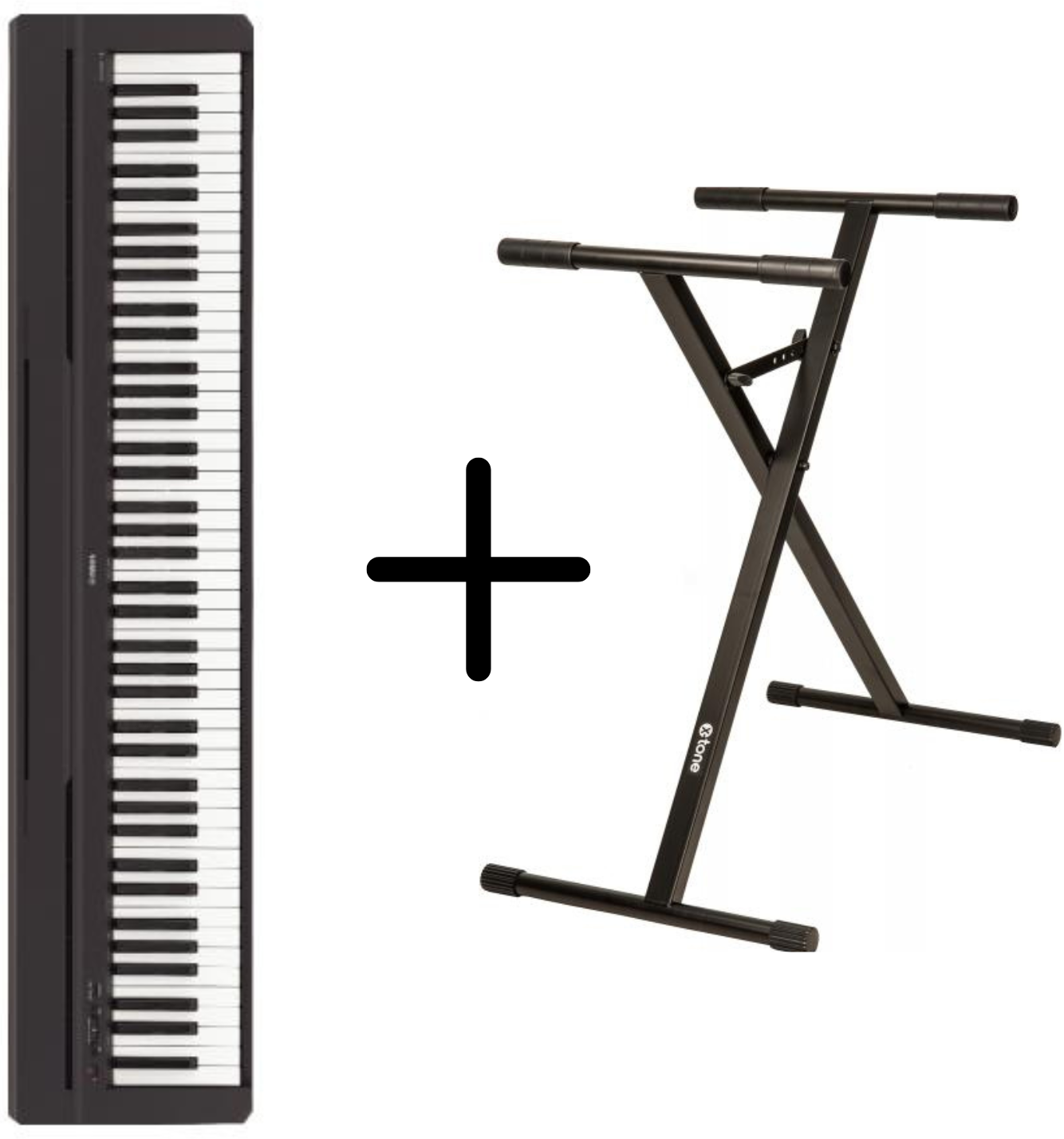 Yamaha P-45 Black  + Stand Premium - Black - Piano NumÉrique Portable - Main picture