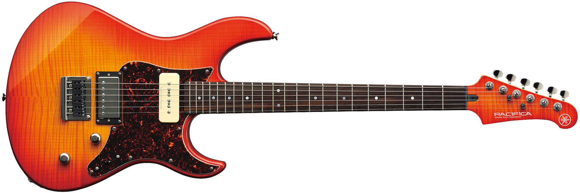 Yamaha Pacifica Pac611hfm Lab Rw - Light Amber Burst - Guitare Électrique Forme Str - Main picture