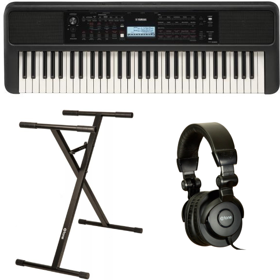 Yamaha Psr-e383  + Stand (xh 6102) + Casque - Clavier Arrangeur - Main picture