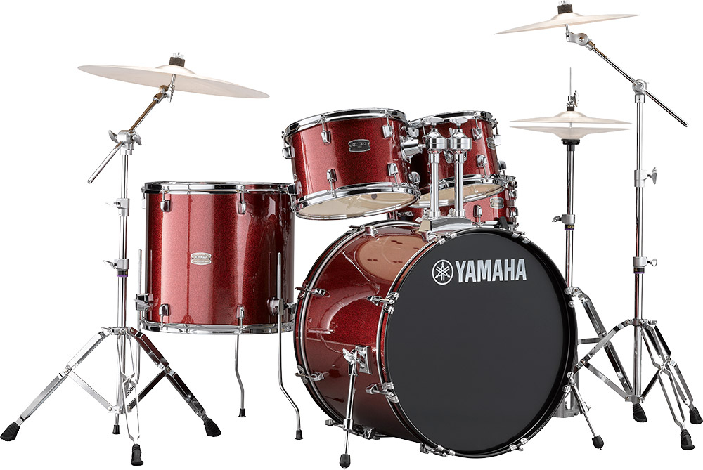 Yamaha Rydeen Stage 22 - 4 FÛts - Burgundy Glitter - Batterie Acoustique Fusion - Main picture