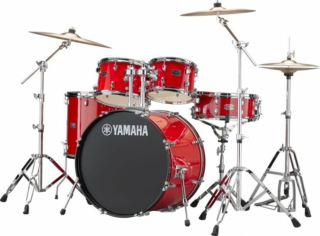 Yamaha Rydeen Stage 22 + Cymbales - 4 FÛts - Hot Red - Batterie Acoustique Stage - Main picture