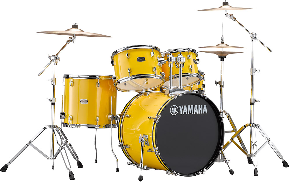 Yamaha Rydeen Stage 22 + Cymbales - 4 FÛts - Mellow Yellow - Batterie Acoustique Stage - Main picture
