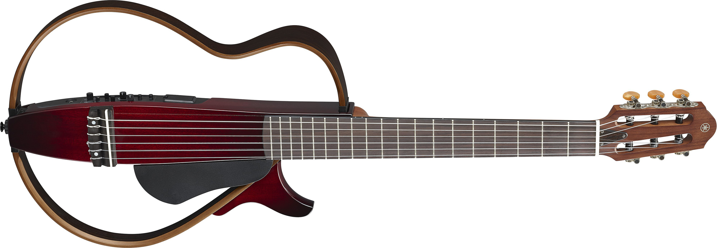 Yamaha Silent Guitar Slg200n Nylon String Cw Rw - Crimson Red Burst - Guitare Classique Format 4/4 - Main picture