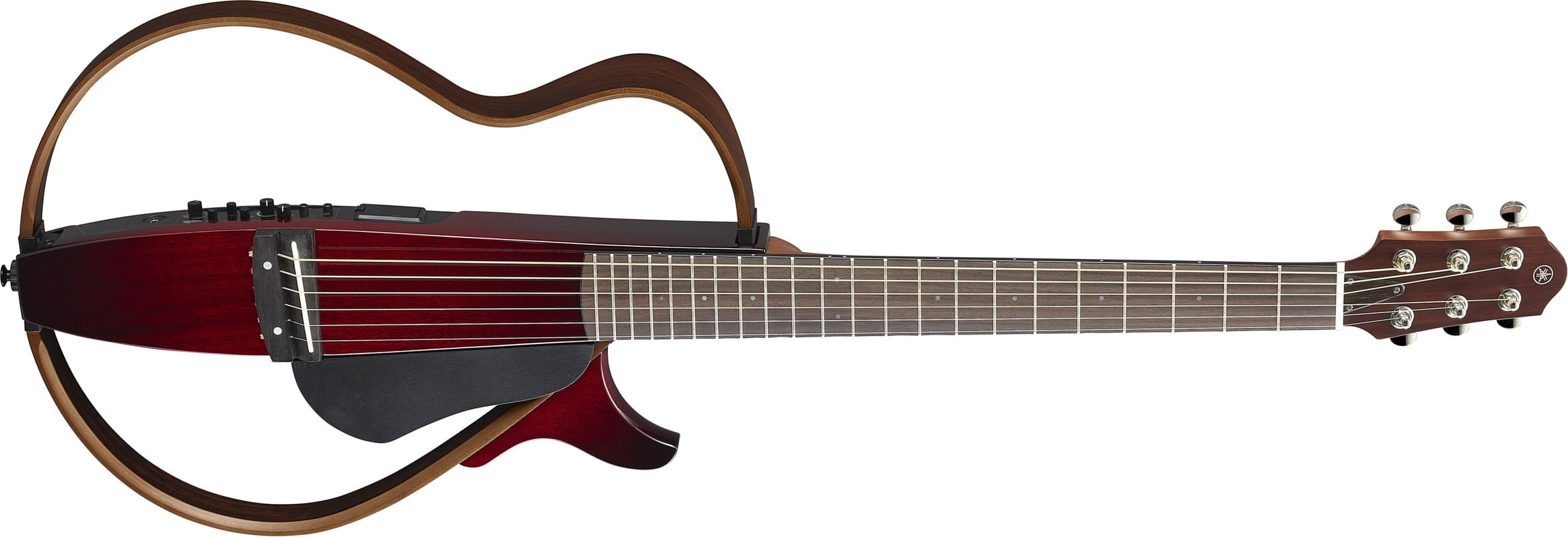 Yamaha Silent Guitar Slg200s Steel String Cw Rw - Crimson Red Burst - Guitare Acoustique Voyage - Main picture