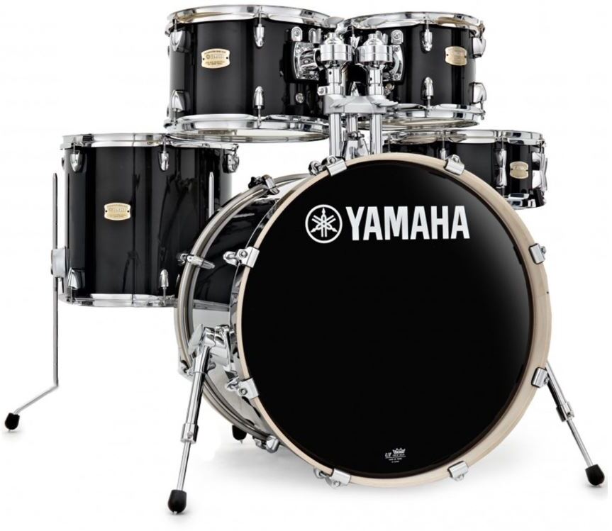 Yamaha Stage Custom Birch 20/10/12/ft14 - 5 FÛts - Raven Black - Batterie Acoustique Stage - Main picture