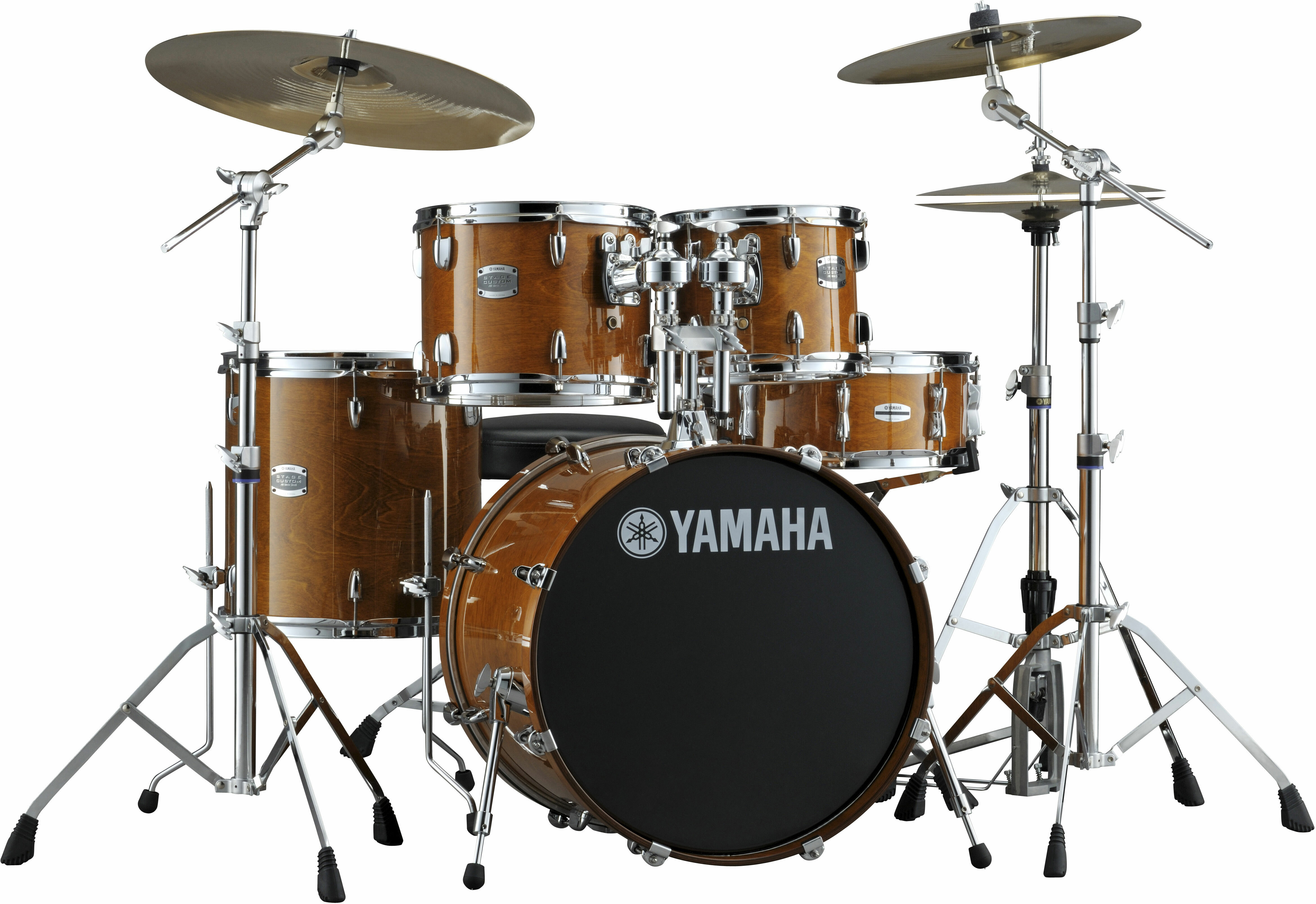 Yamaha Stage Custom Birch Fusion 22 - 5 FÛts - Honey Amber - Batterie Acoustique Fusion - Main picture