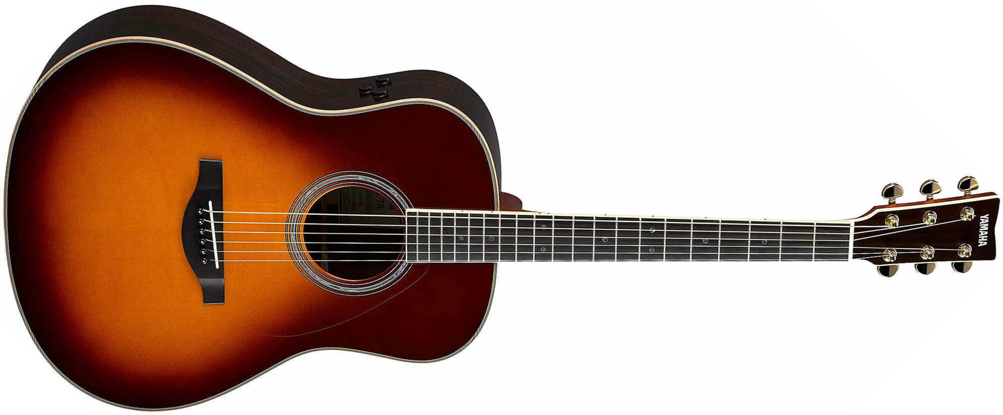 Yamaha Transacoustic Ll-ta Dreadnought Epicea Palissandre Eb 2016 - Brown Sunburst - Guitare Acoustique - Main picture