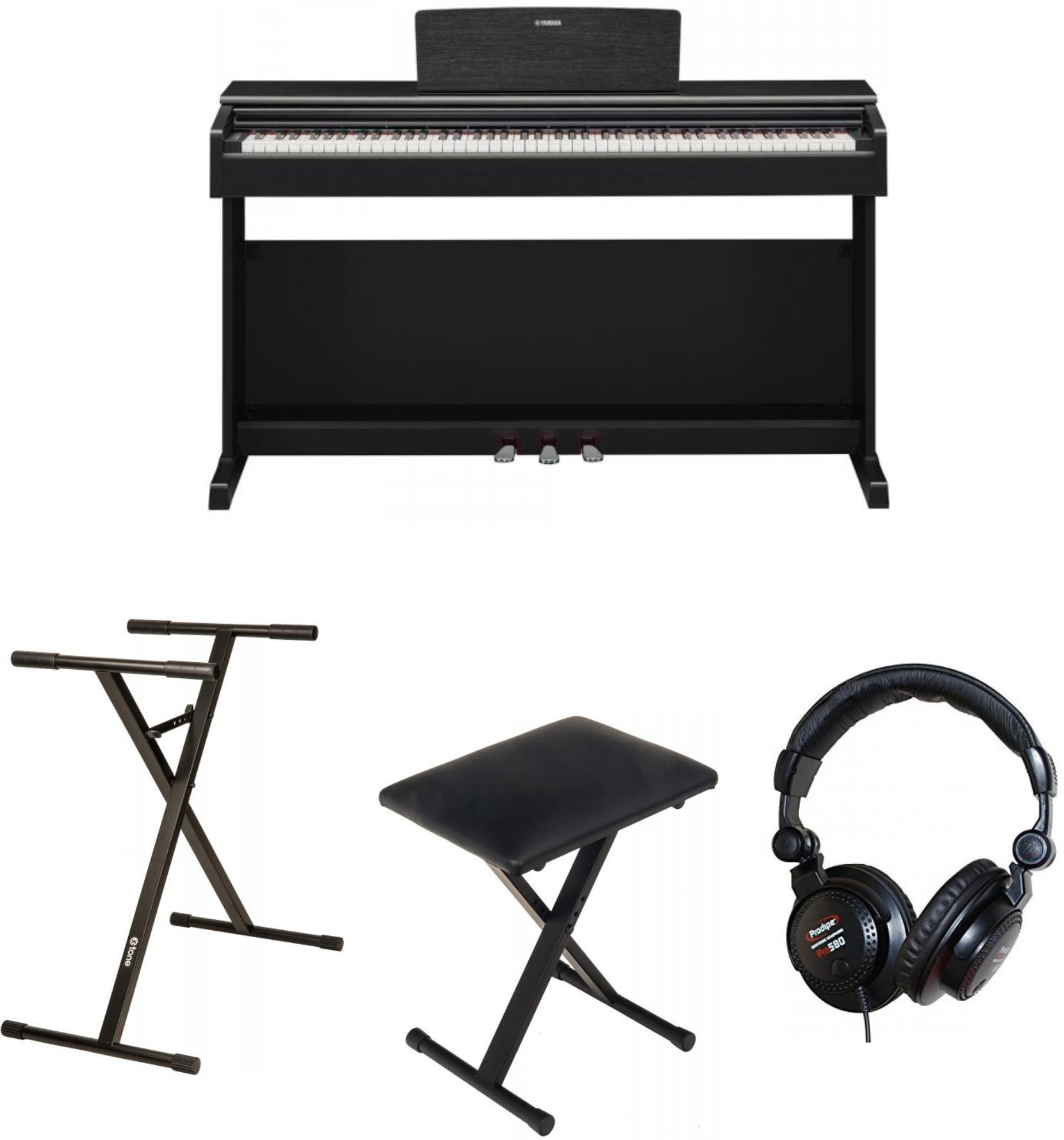 Yamaha Ydp-145 B  + Casque (pro580) + Stand (xh 6102) + Banquette (xb 6160) - Piano NumÉrique Meuble - Main picture