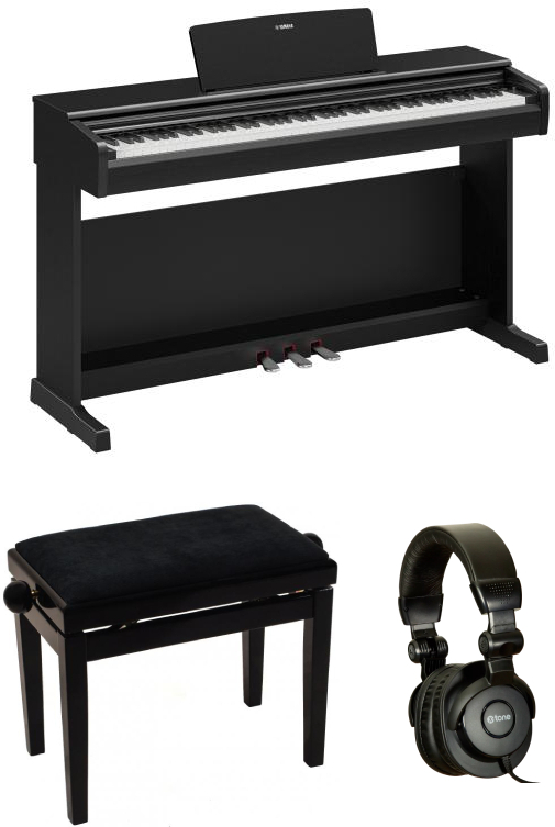 Yamaha Ydp 146 Noir + Banquette + Casque - Noir - Pack Clavier - Main picture