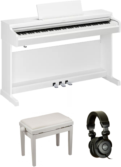 Yamaha Ydp-166 Blanc  + Banquette + Casque - Blanc - Pack Clavier - Main picture