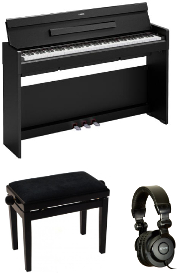 Yamaha Ydp-s36 Noir  + Banquette Noir LaquÉ + Casque X-hp1 - Noir - Pack Clavier - Main picture