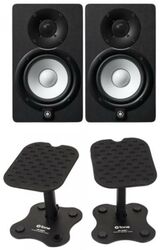 Pack home studio Yamaha HS5 Black (la paire) + Stands