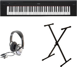 Piano numérique portable Yamaha NP-35 B + Stand Clavier + Casque