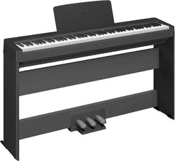 Piano numérique portable Yamaha P-145 Black  + Stand L100-B + pedalier LP5