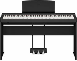 Piano numérique portable Yamaha P-225 Black  + L-200 B + LP-1 pédalier pour P225