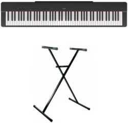 Piano numérique portable Yamaha P-225 Black + Stand