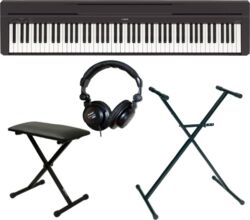 Pack clavier Yamaha P-45B  + casque + stand en X + siege