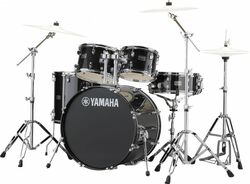 Batterie acoustique stage Yamaha Rydeen Stage 22 + Cymbales - 4 fûts - Black glitter