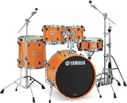 Batterie acoustique stage Yamaha Stage Custom BIrch Stage 22 - 5 fûts - Honey amber