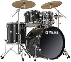 Batterie acoustique stage Yamaha Stage Custom + Pack HW780 - 5 fûts - Raven black