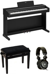 Pack clavier Yamaha YDP 146 noir + banquette + Casque - Noir