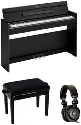 Pack clavier Yamaha YDP-S36 Noir  + Banquette noir laqué + casque X-hp1 - Noir