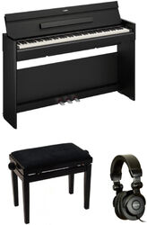 Pack clavier Yamaha YDP-S56 Noir  + X-HP1 + Banquette noir Laqué - Noir