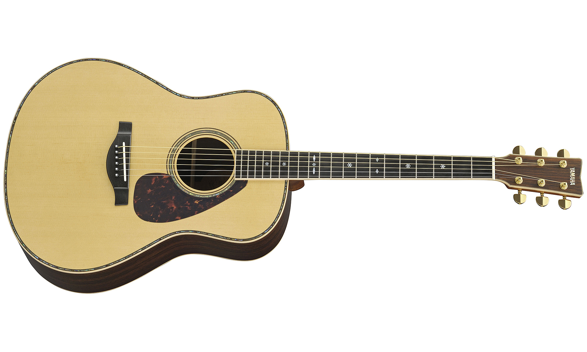 Yamaha Custom Shop Ll36 Are Japon Dreadnought Epicea Palissandre - Natural - Guitare Electro Acoustique - Variation 1