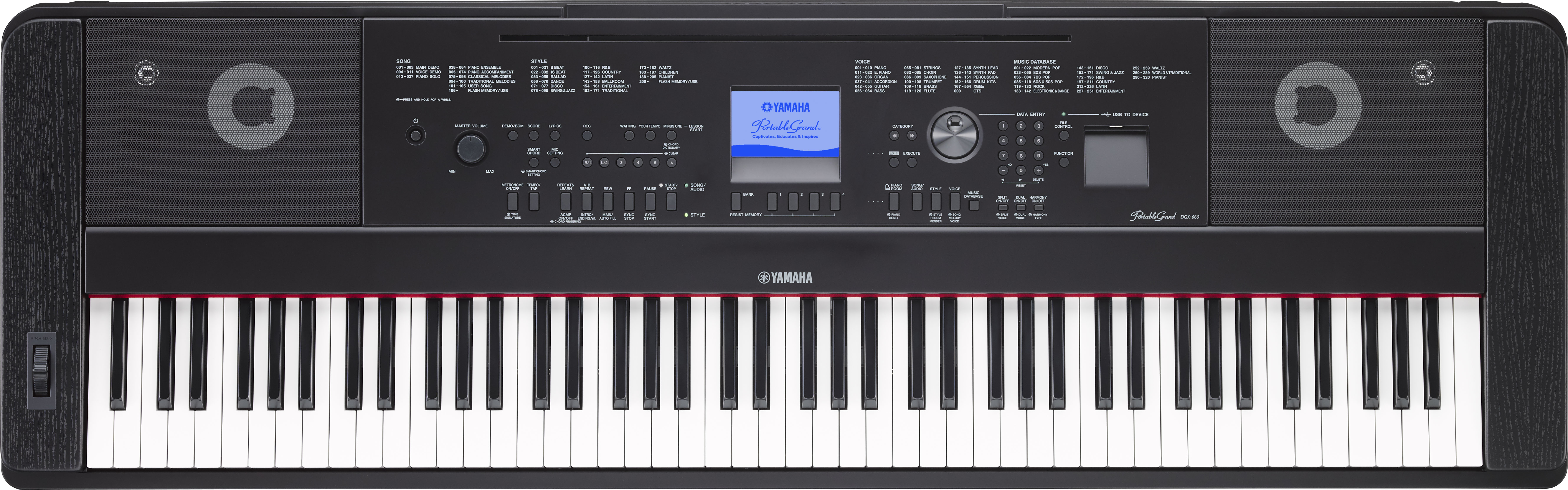 Yamaha Dgx-660 - Black - Piano NumÉrique Meuble - Variation 2