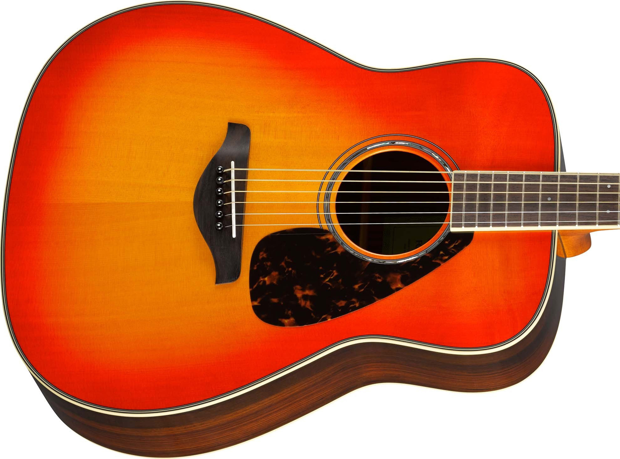 Yamaha Fg830 Ab Dreadnought Epicea Palissandre 2016 - Autumn Burst - Guitare Acoustique - Variation 2