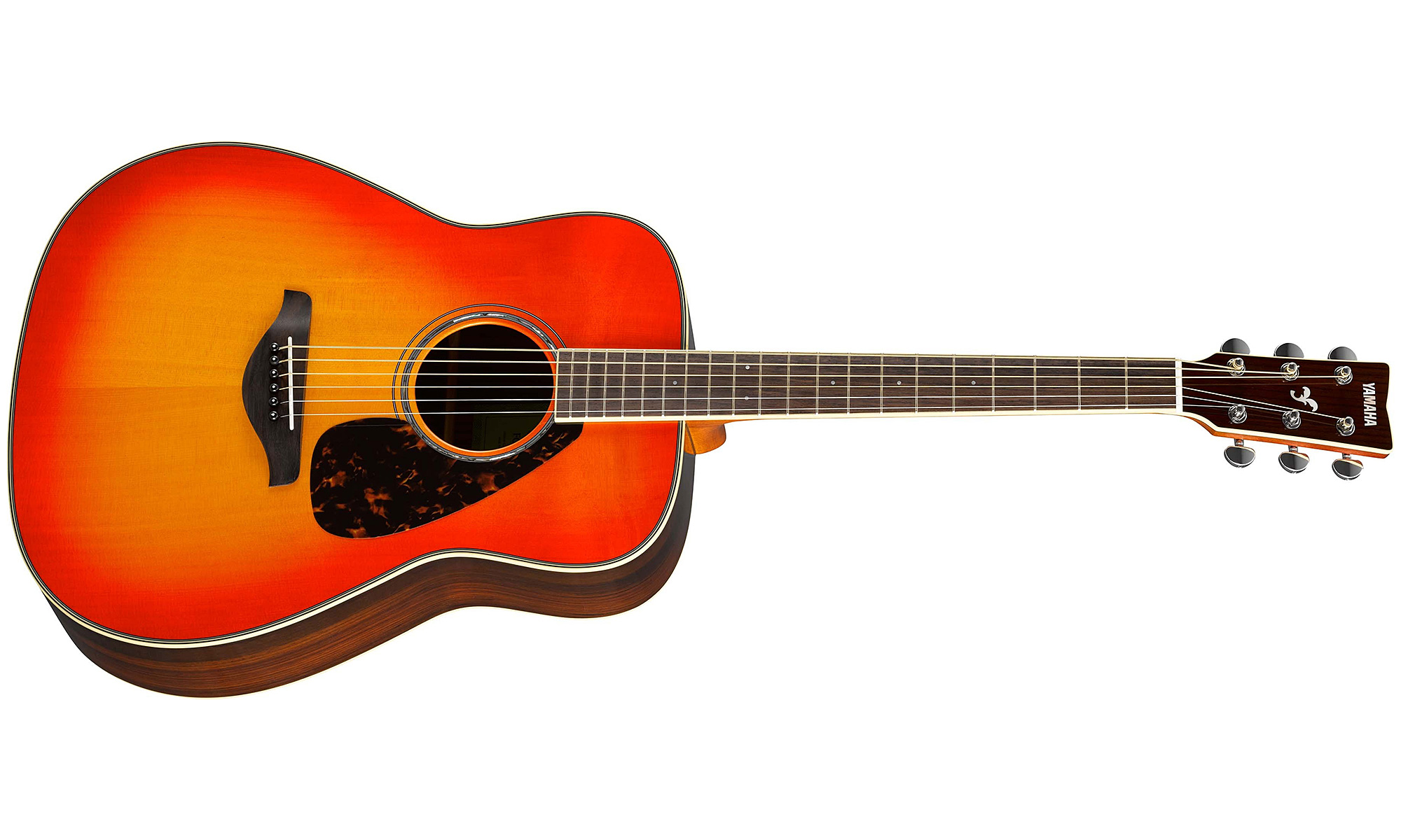 Yamaha Fg830 Ab Dreadnought Epicea Palissandre 2016 - Autumn Burst - Guitare Acoustique - Variation 1