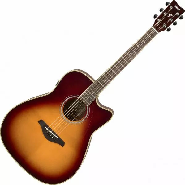 Guitare acoustique Yamaha FGC-TA TRANSACOUSTIC - Brown sunburst