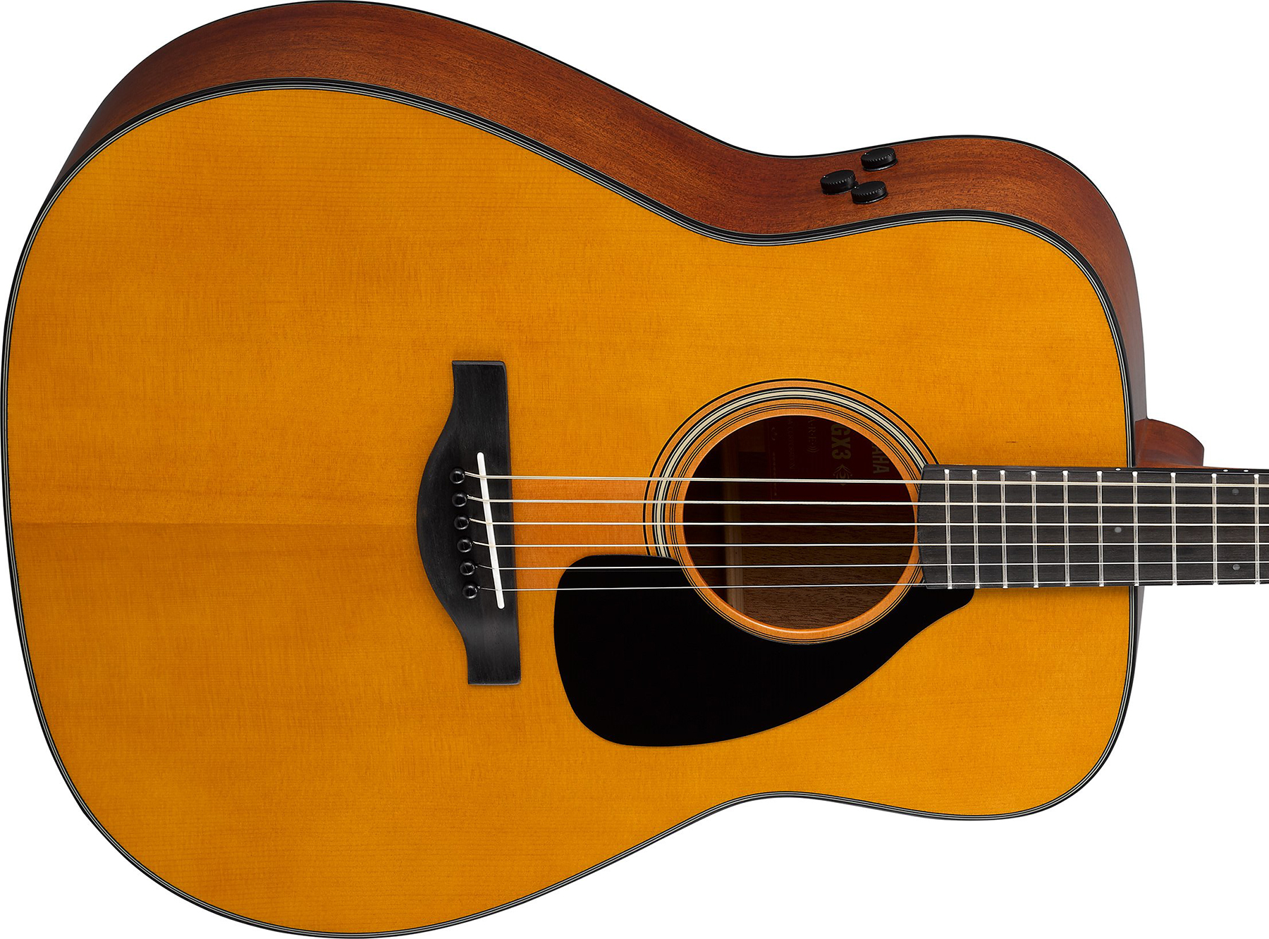 Yamaha Fgx3 Red Label Dreadnought Epicea Palissandre Eb - Heritage Natural - Guitare Acoustique - Variation 2