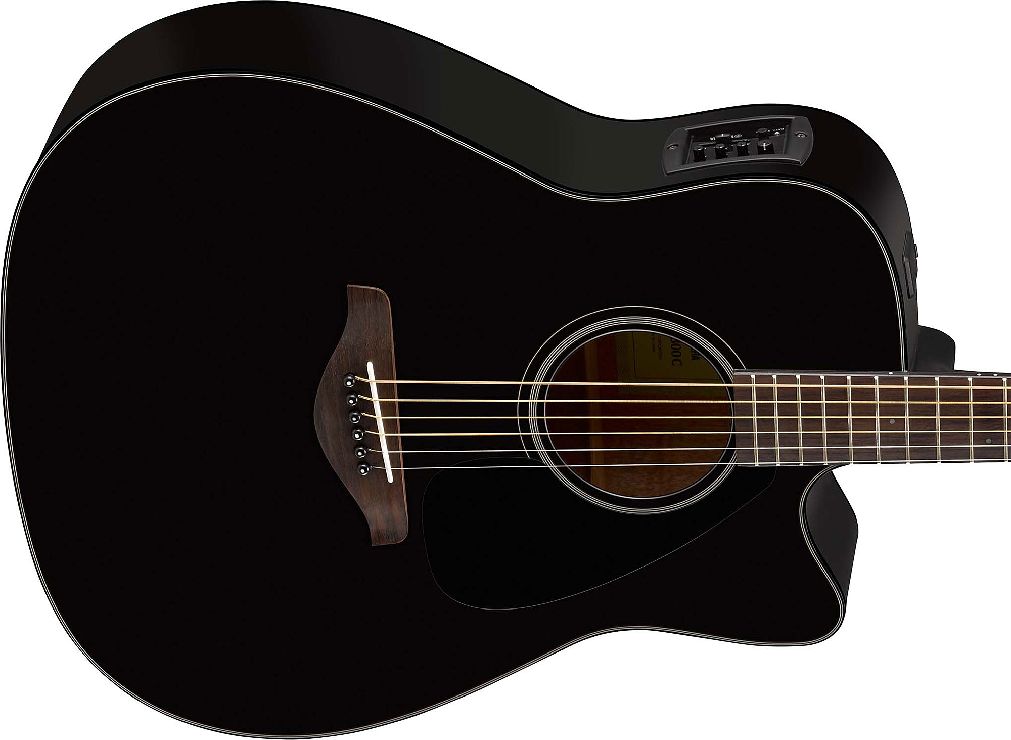 Yamaha Fgx800c Bl Dreadnought Cw Epicea Nato 2016 - Black - Guitare Electro Acoustique - Variation 2