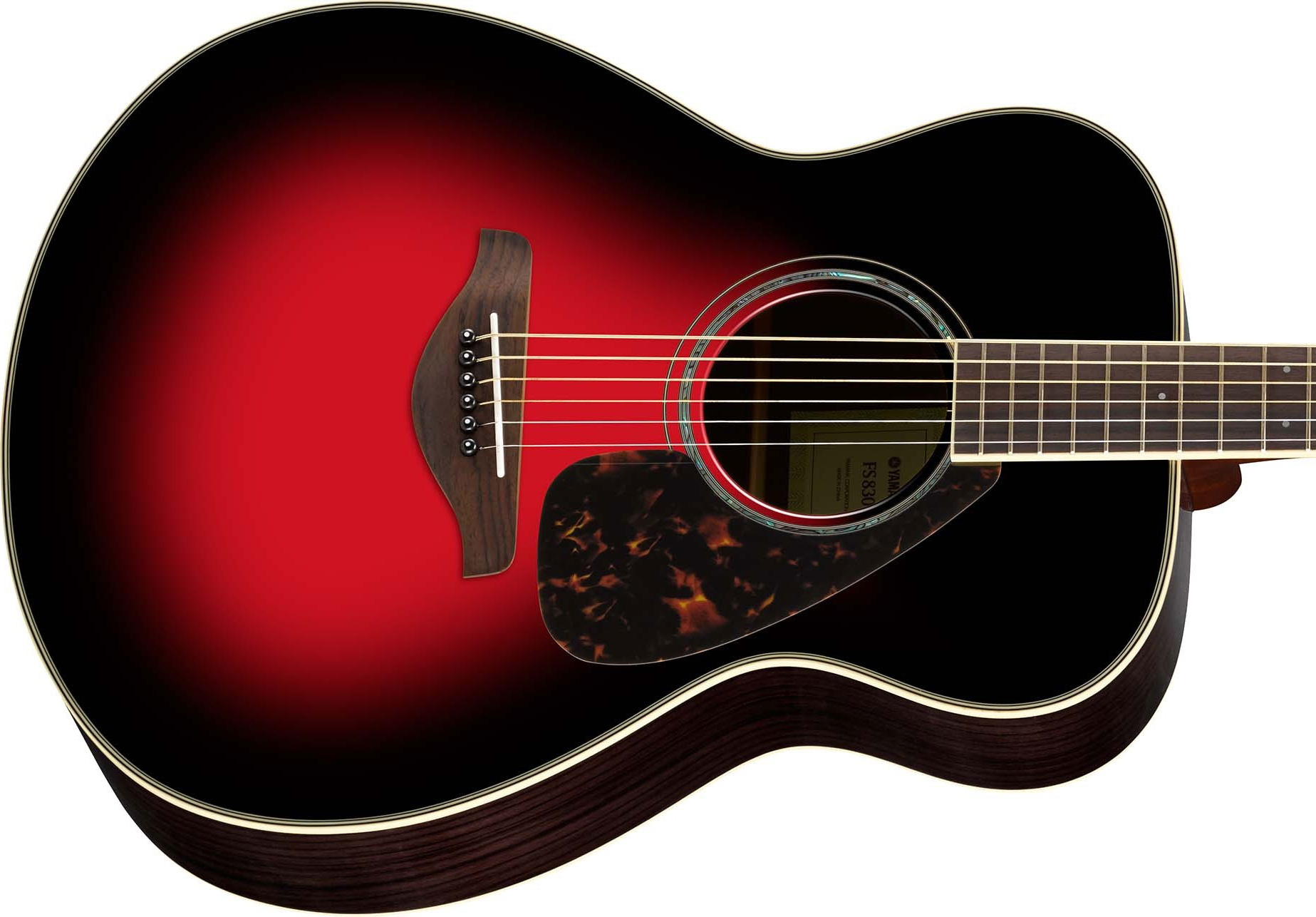 Yamaha Fs830 Dsr 2016 Concert - Dusk Sun Red - Guitare Acoustique - Variation 2