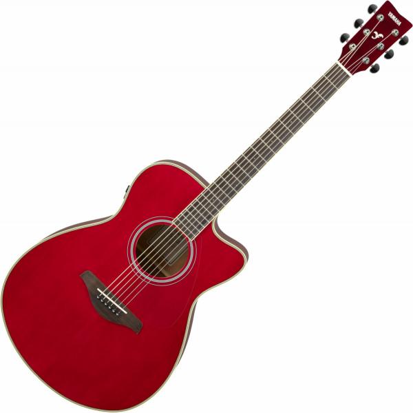Guitare acoustique Yamaha FSC-TA TRANSACOUSTIC - Ruby red