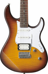 Guitare électrique forme str Yamaha Pacifica 212VFM - Tobacco brown sunburst