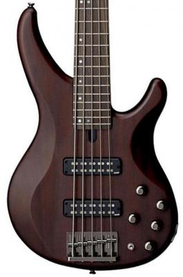 Basse électrique solid body Yamaha TRBX505 TBN - Translucent brown
