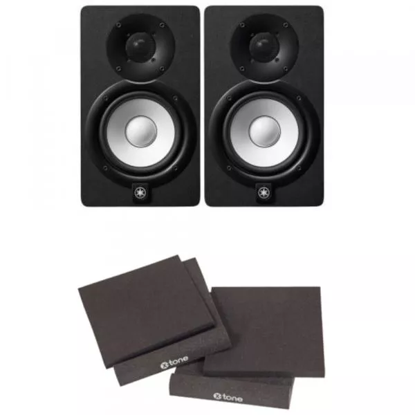 Pack home studio Yamaha HS7 Black (la paire) + Mousses isolantes
