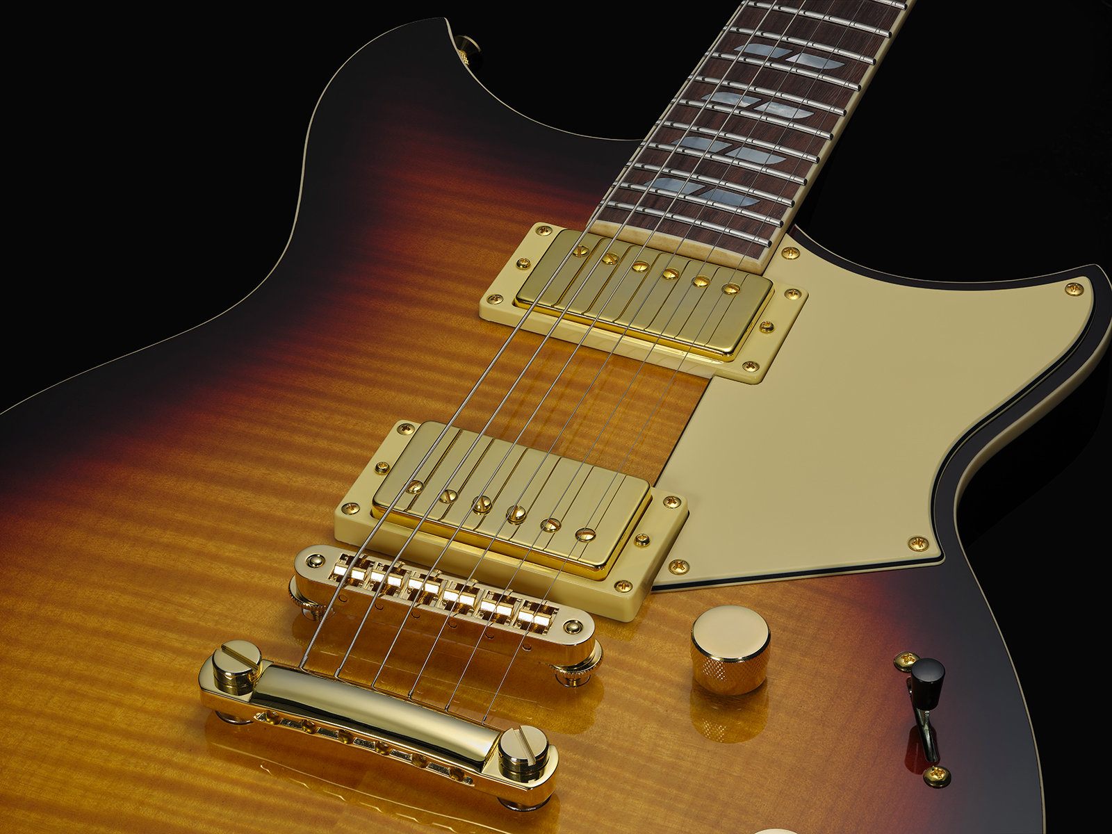 Yamaha Mateo Mancuso Rs20mm Revstar Signature 2h Dimarzio Ht Rw - Vintage Sunburst - Guitare Électrique Double Cut - Variation 3