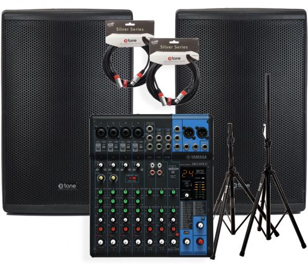 Pack sonorisation Yamaha Mg10Xu + 2x Xts12 + Xlr Xlr 6M+ Stand
