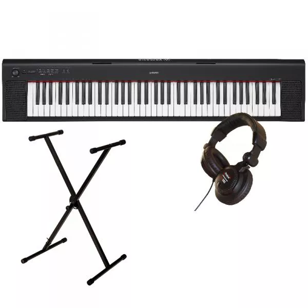 Pack clavier Yamaha NP-32 black + stand X + Caque PRO580
