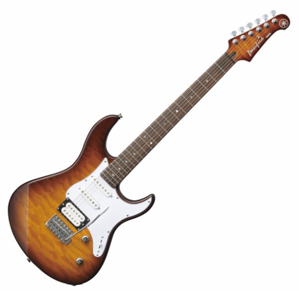 Yamaha Pacifica 212VQM - tobacco brown sunburst Str shape electric